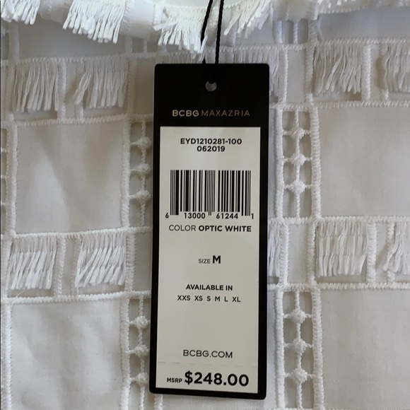 NWT BCBG Max Azria white blouse - Picture 4 of 4